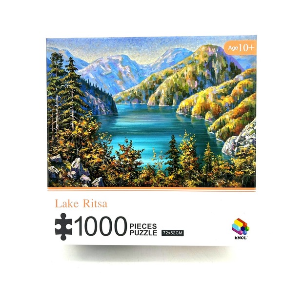 hNCL Other - HNCL Lake Ritsa 1000 Pieces Jigsaw Puzzle Landscape Mountain Lake New Open Box